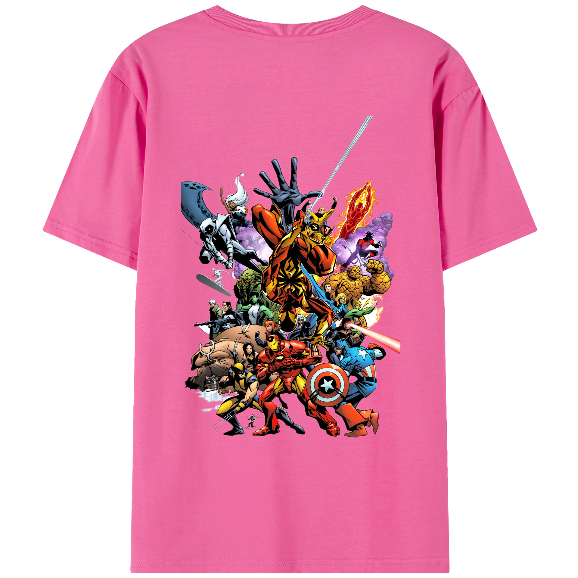 （画像用） アベンジャーズ The Avengers レディース半袖Tシャツ(バックプリント)